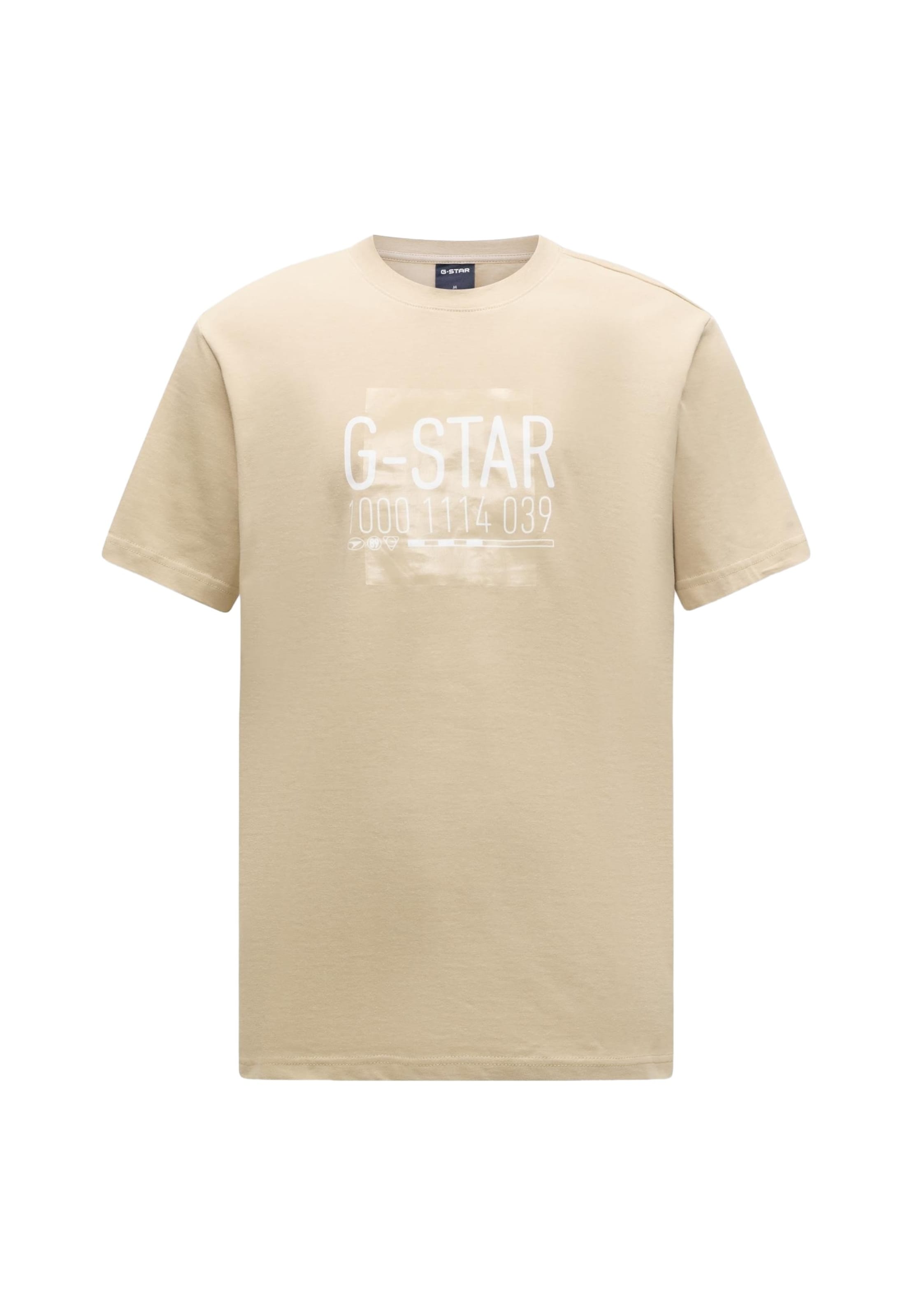 G-STAR T-Shirt 'District' in XS in creme / weiß, Produktansicht