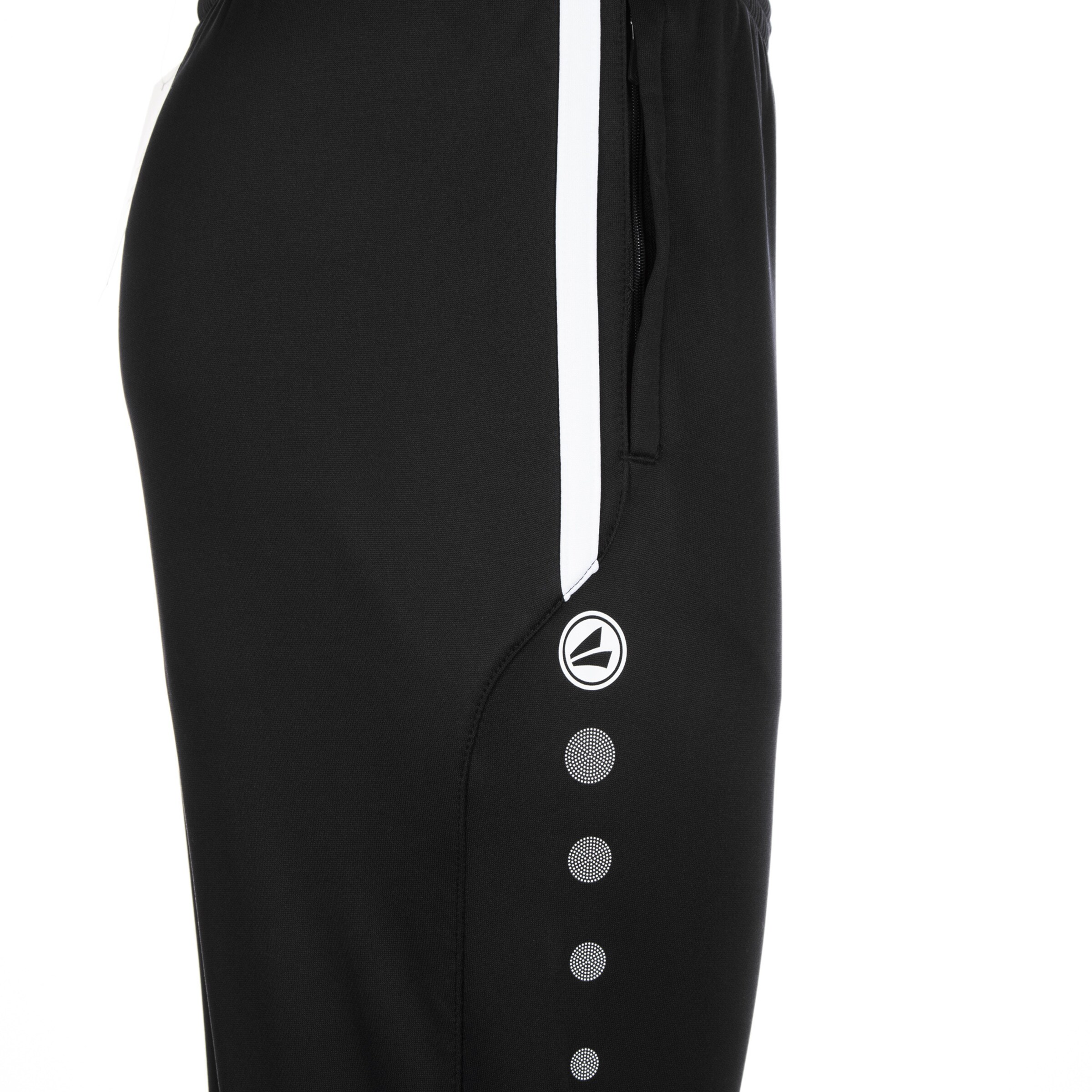 JAKO Slimfit Hose 'Active' in Schwarz