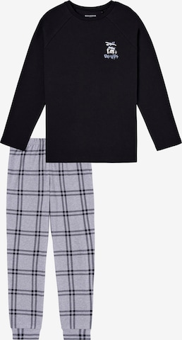 SCHIESSER Nachtkledij ' Nightwear ' in Zwart: voorkant