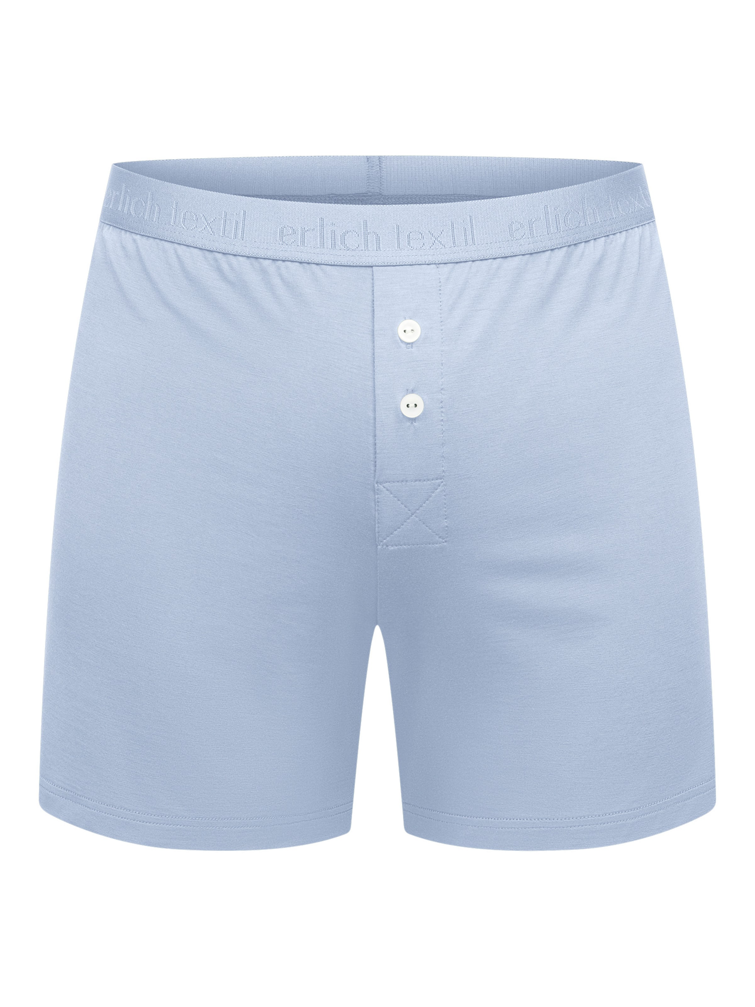 Erlich Textil - Boxers 'Light Touch' em azul: frente