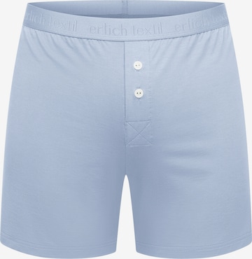 Erlich Textil Boxershorts 'Light Touch' in Blauw: voorkant