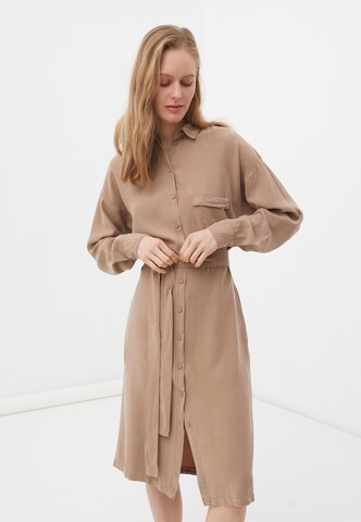 Finn Flare Dress in Beige: front