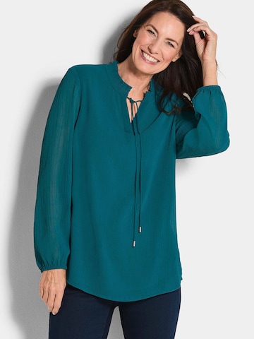 Goldner Bluse in Grün: Vorderseite