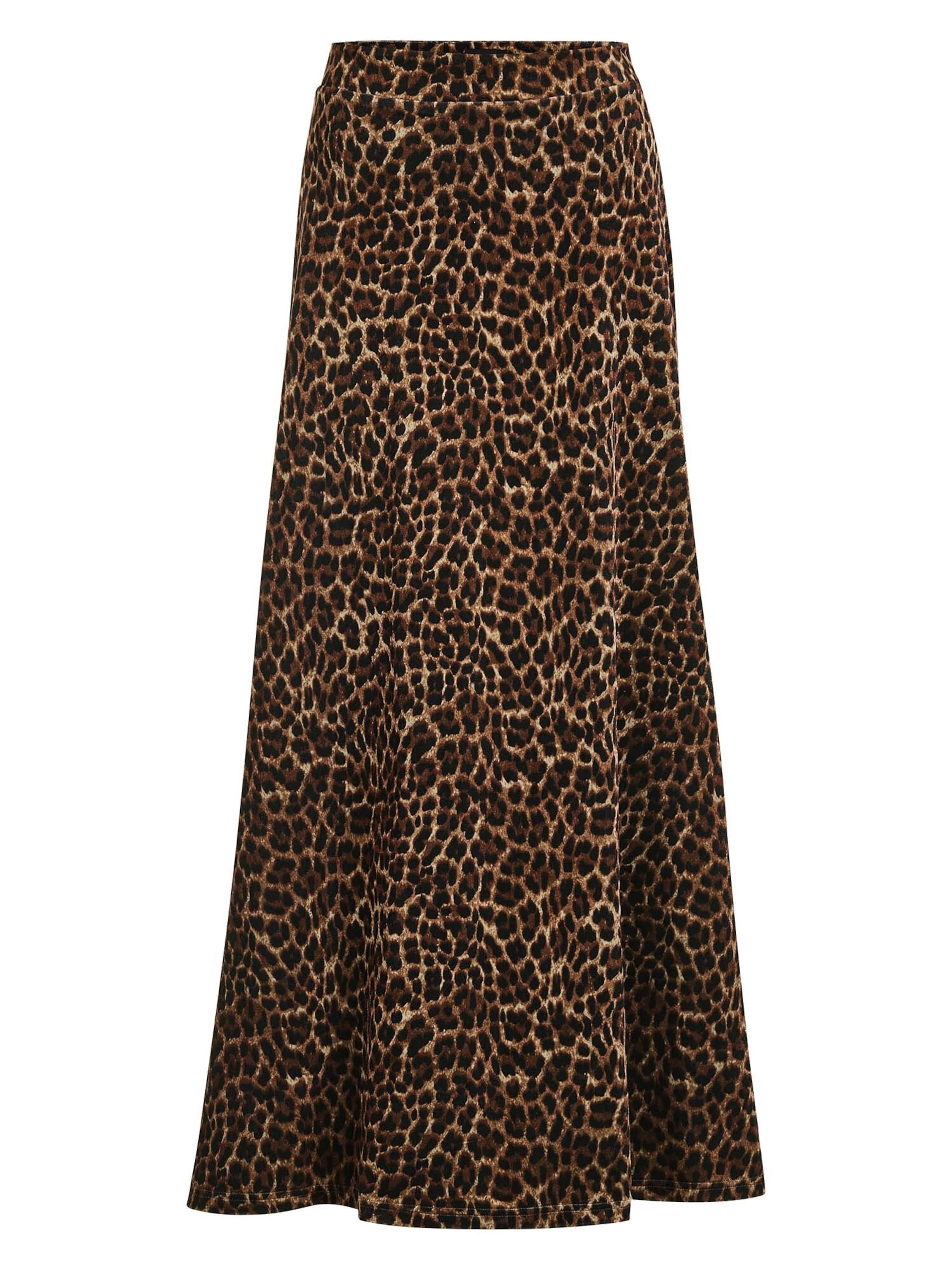 Jupe MADELEINE en marron : devant