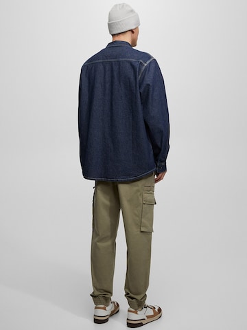 Pull&Bear Tapered Cargo trousers in Green