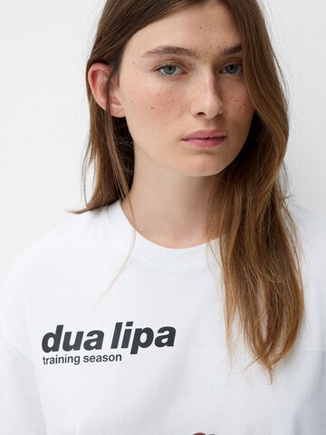 Bershka Tričko – bílá