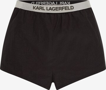 Shorts de bain Karl Lagerfeld en noir : devant