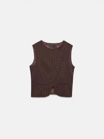 Dilvin Vest in Brown: front