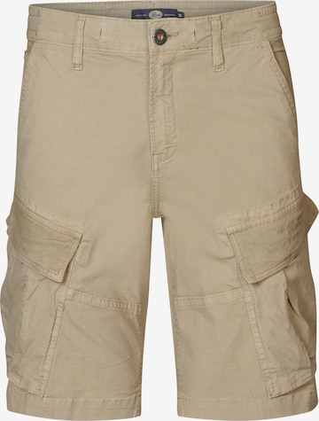 Petrol Industries Regular Cargo trousers in Brown: front