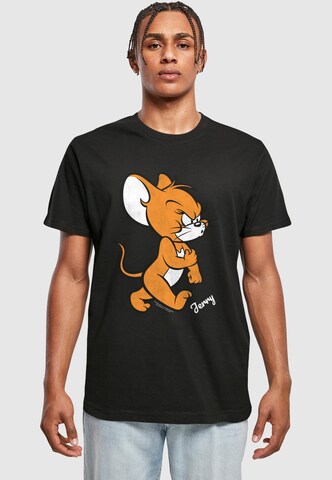 ABSOLUTE CULT T-shirt 'Tom & Jerry - Angry Mouse' i svart: framsida