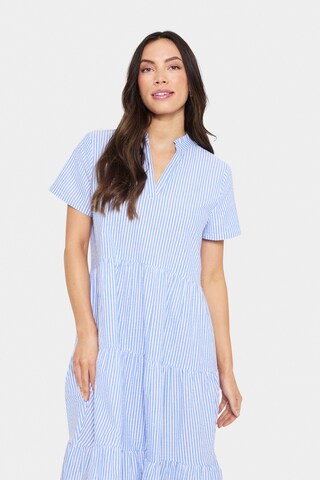 SAINT TROPEZ Jurk 'Elmiko' in Blauw: voorkant