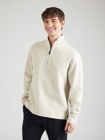 BOSS Sports sweatshirt 'Join' in Beige: front