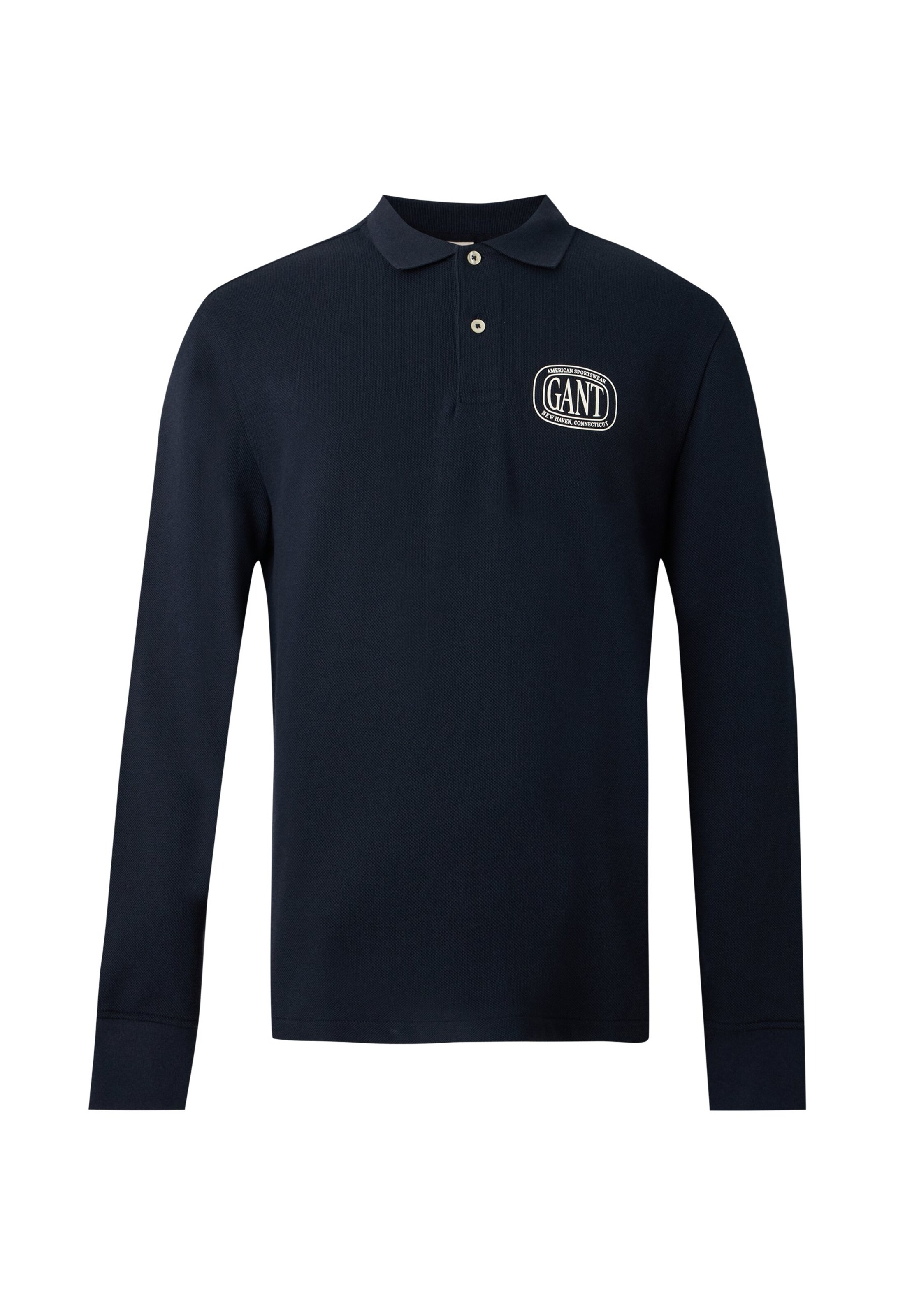Tricou de la GANT pe albastru: față