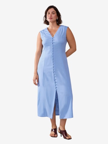 LindexKošulja haljina 'Janina' - plava boja: prednji dio