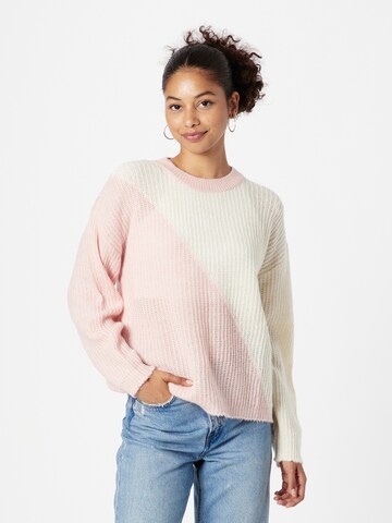 PIECES Pullover 'NILLE' in Pink: predná strana