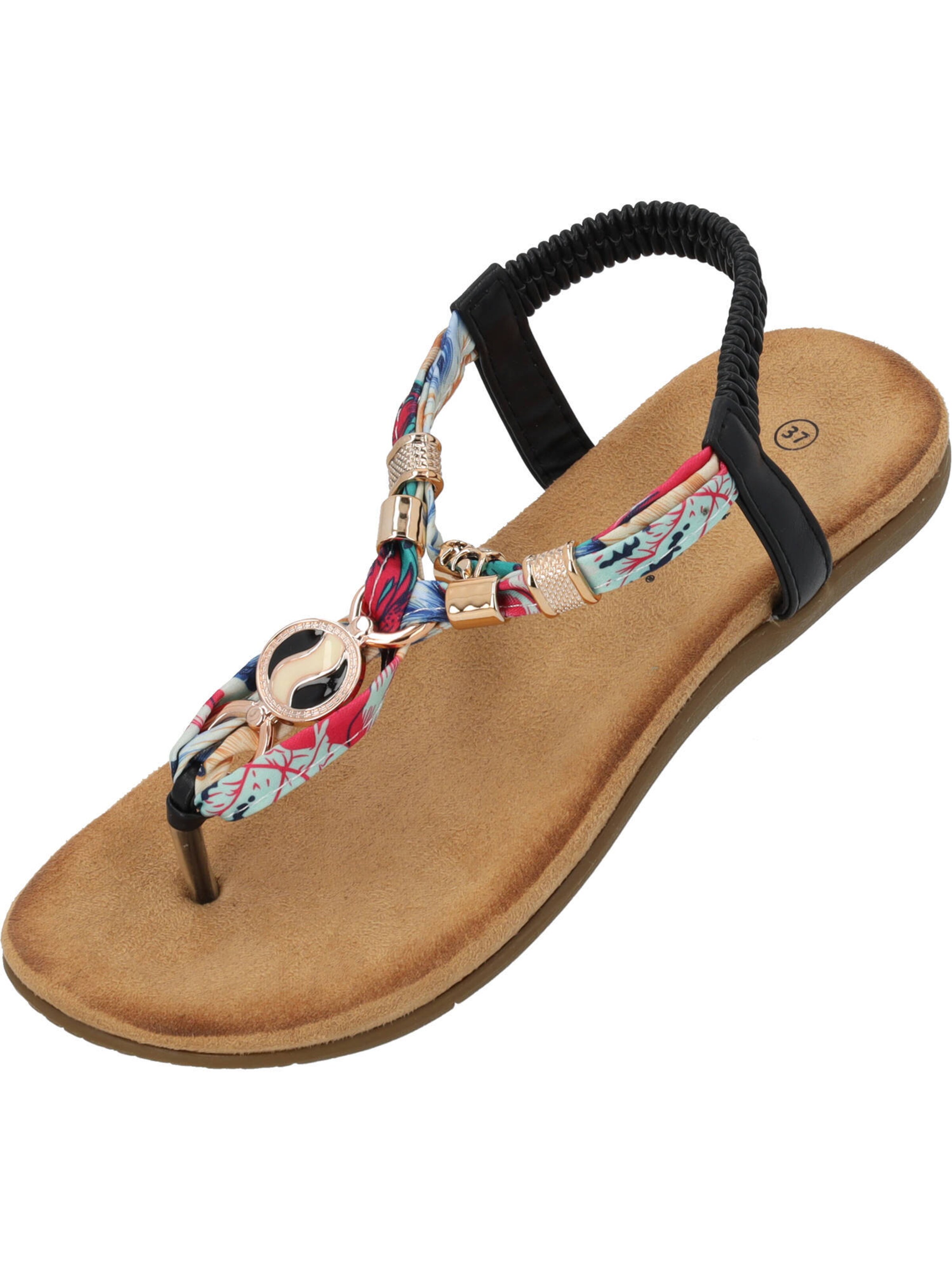 Palado Strap sandal 'Chriana' in Black: front