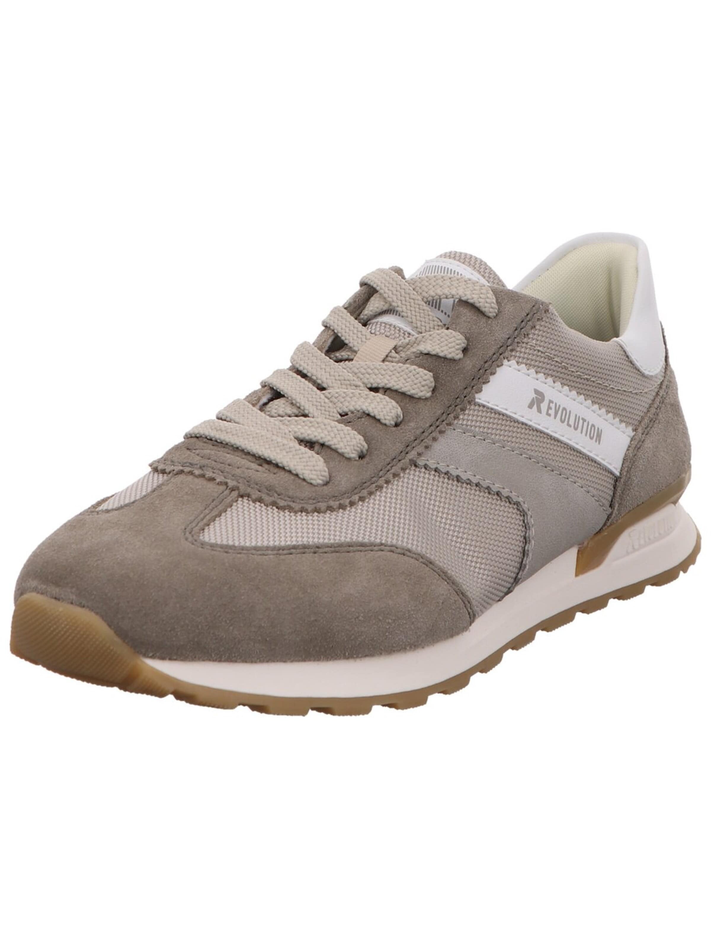 Rieker Veterschoen 'Sneaker Herren U0301-60 Leder-Mix in grau' in Grijs: voorkant