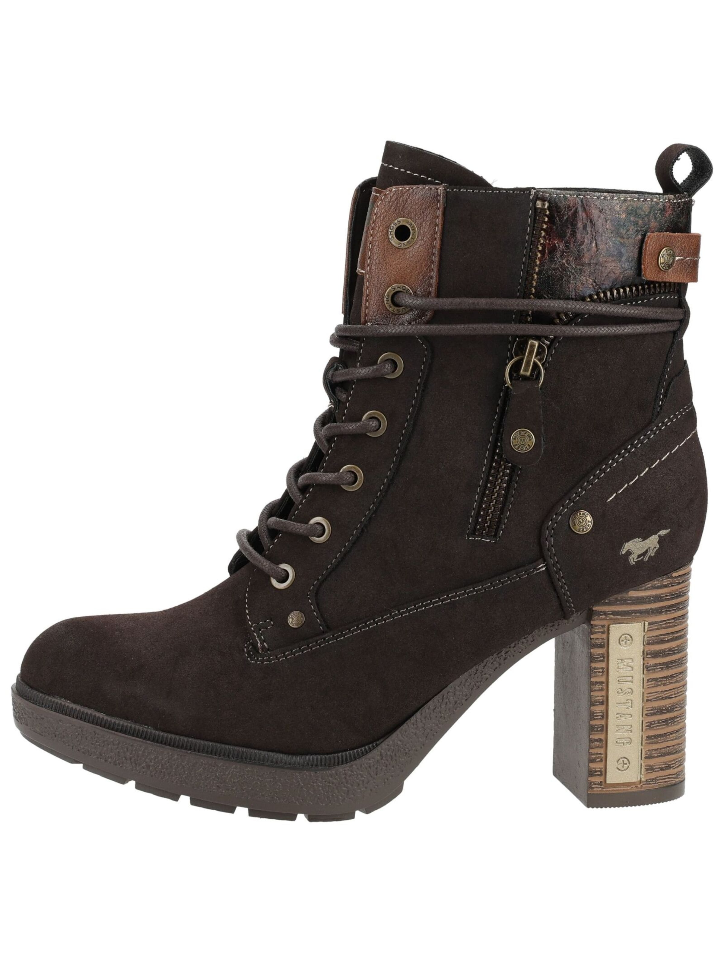 Bottines à lacets MUSTANG en marron
