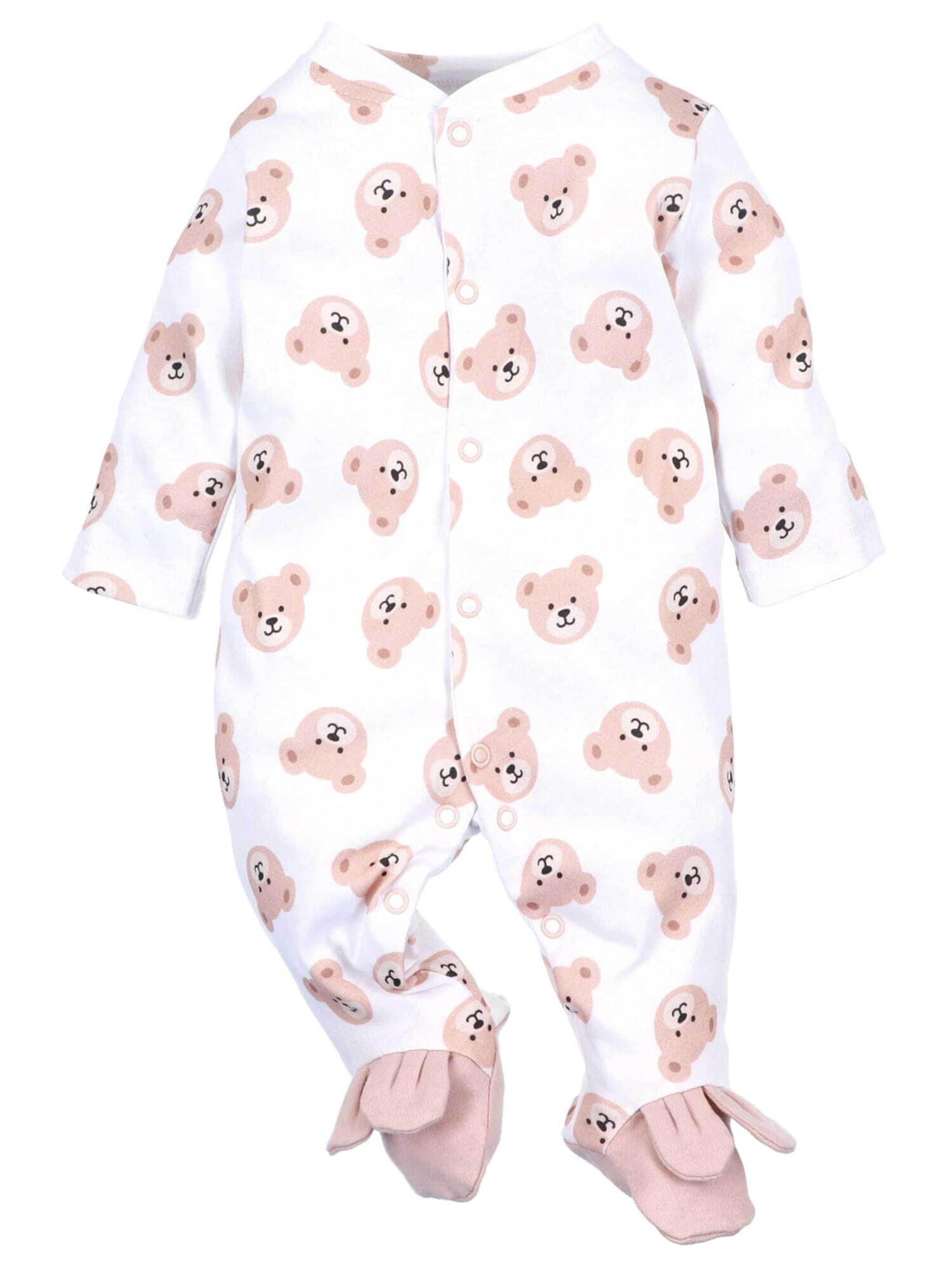 Barboteuse / body NINI en blanc : devant