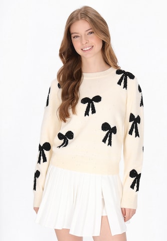 MYMO - Pullover em branco: frente