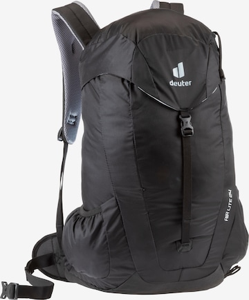 DEUTER Sports Backpack 'Air Lite 24' in Black: front