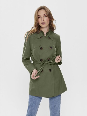 ONLY Between-seasons coat 'Valerie' in Green: front