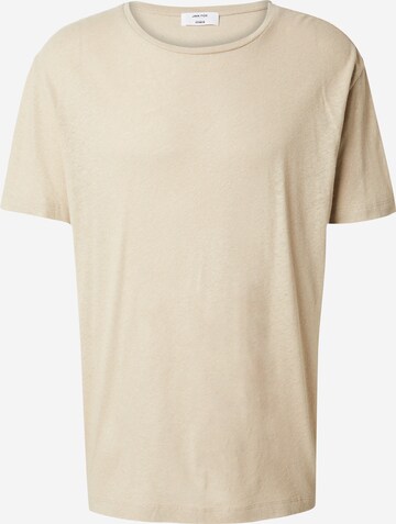 DAN FOX APPAREL T-Shirt 'Caspar' in Beige: predná strana