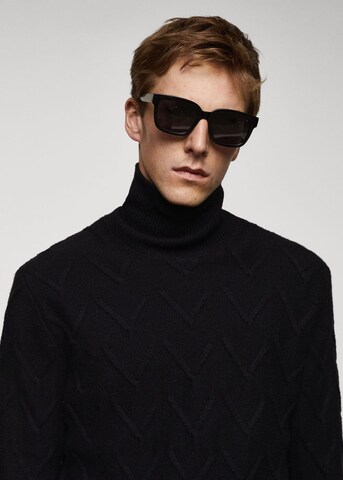 MANGO MAN Sweater 'LADERA' in Black