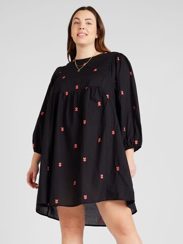 Robe 'LOLOU' ONLY Carmakoma en noir : devant