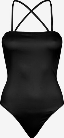 OW Collection Блуза боди 'BLISS' в черно: отпред