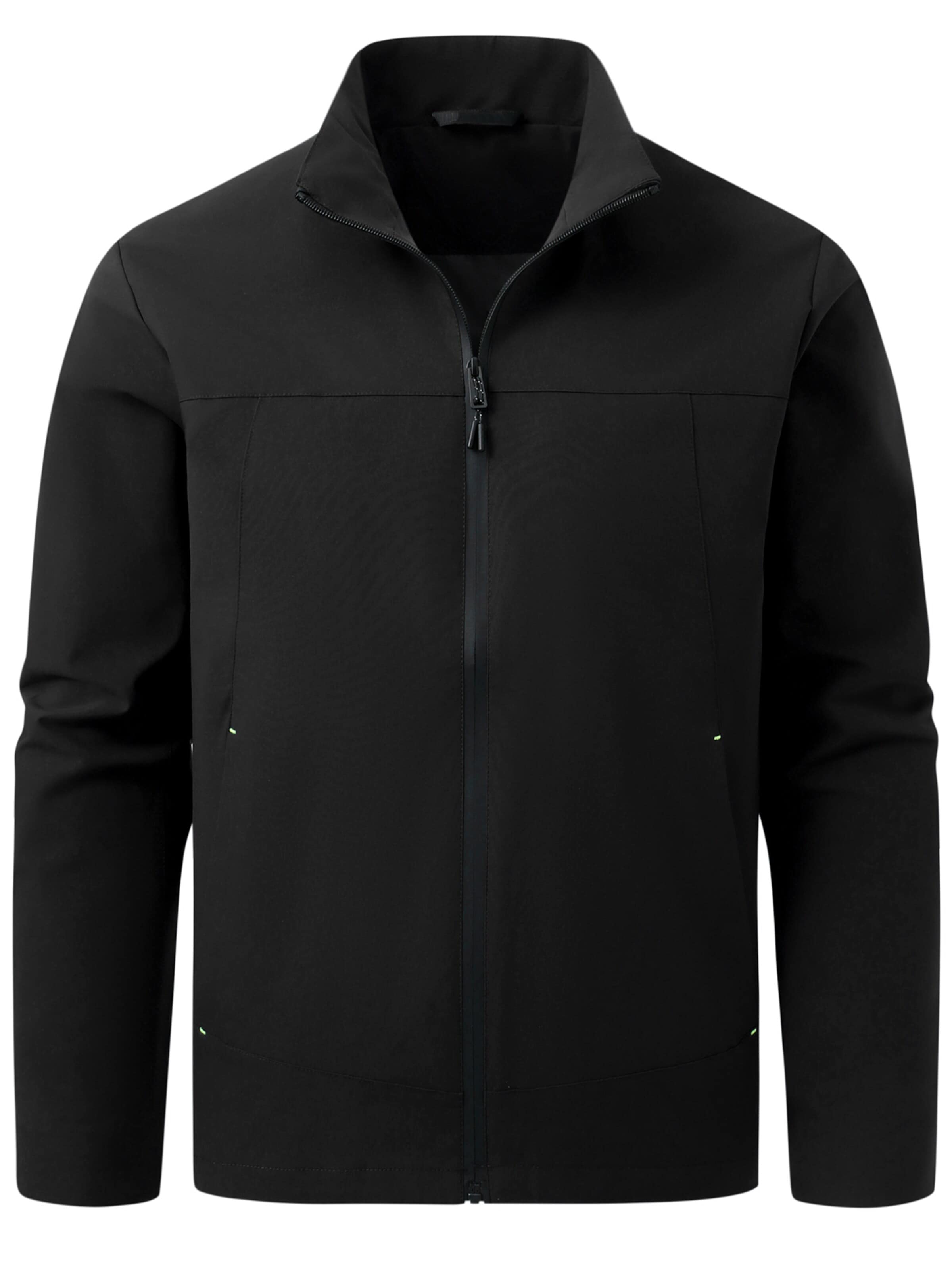 ALLTHEMEN Between-Season Jacket 'Windspur' in Black: front