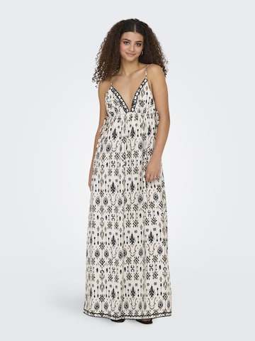 Robe d’été 'ONLElanor' ONLY en beige : devant