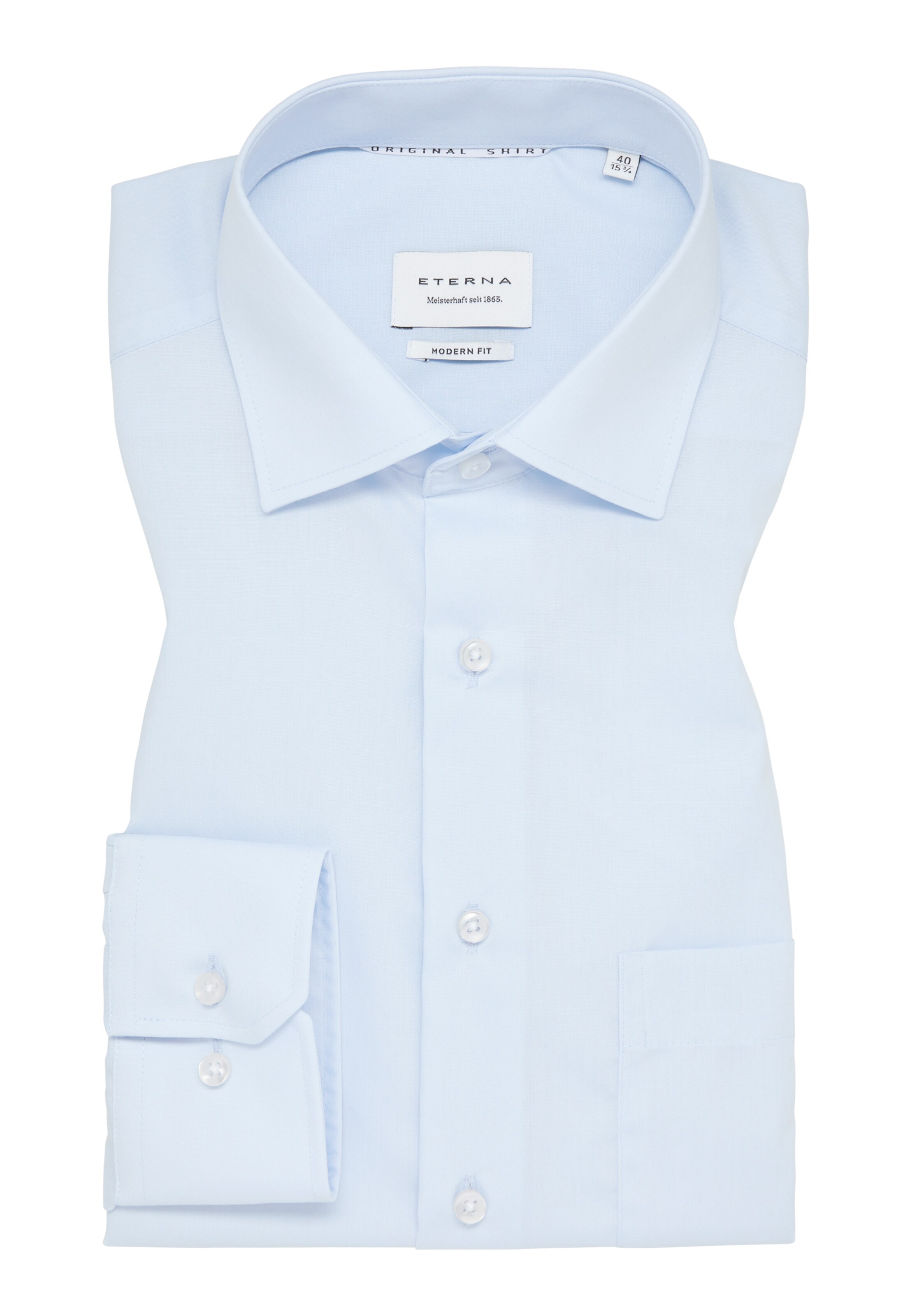 ETERNA Regular Fit Hemd in Blau