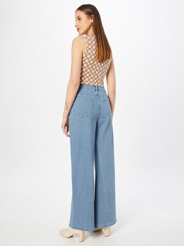 Wide Leg Jean 'Mena' Line of Oslo en bleu