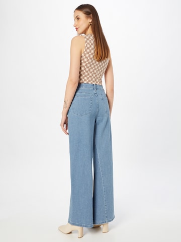 Wide Leg Jean 'Mena' Line of Oslo en bleu