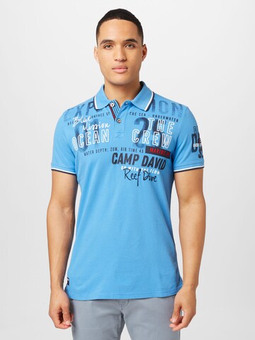 CAMP DAVID Shirt in Blue: front