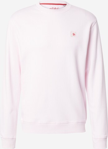 SCOTCH & SODA Sweatshirt 'Essential' in Roze: voorkant