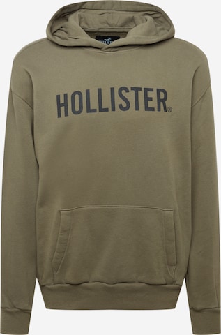 HOLLISTER Sweatshirt in Green: front