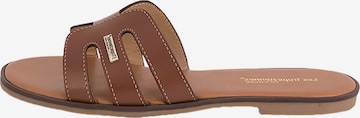 Les Tropéziennes Sandal 'Ledersandalen von Les Hamigos' in Brown: front