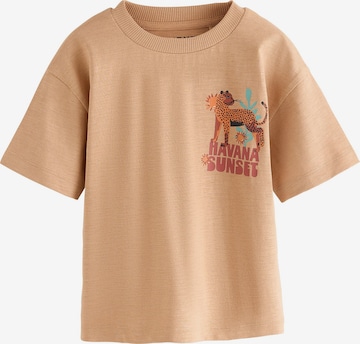 T-Shirt Next en marron : devant