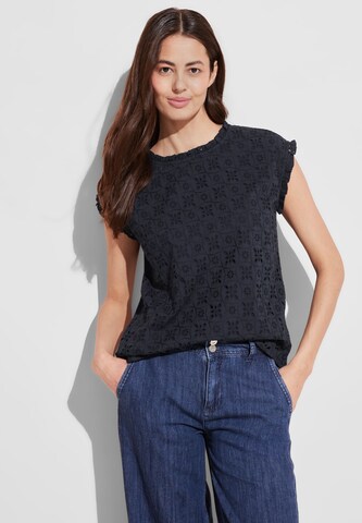 STREET ONE Blouse in Blue: front