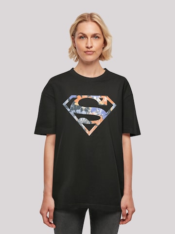 T-shirt oversize 'Superman' F4NT4STIC en noir : devant