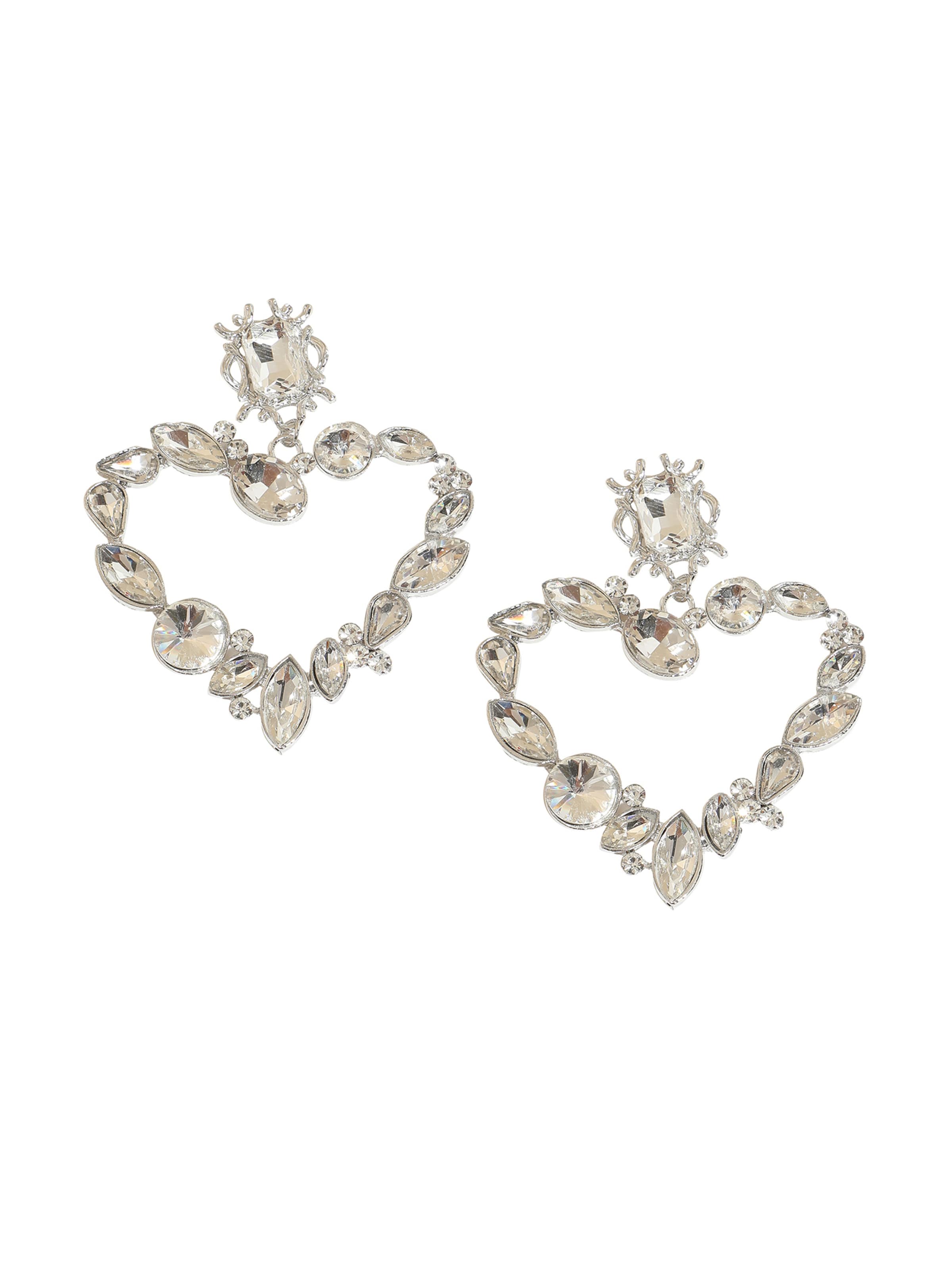 SOHI Náušnice - Strieborná: predná strana