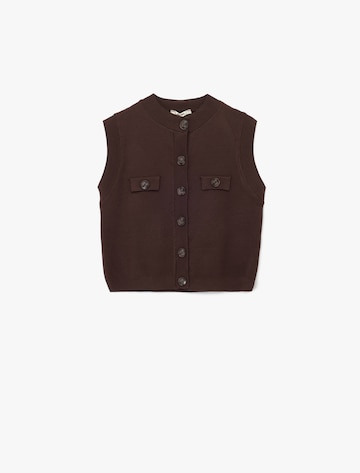 Koton Knitted Vest in Brown