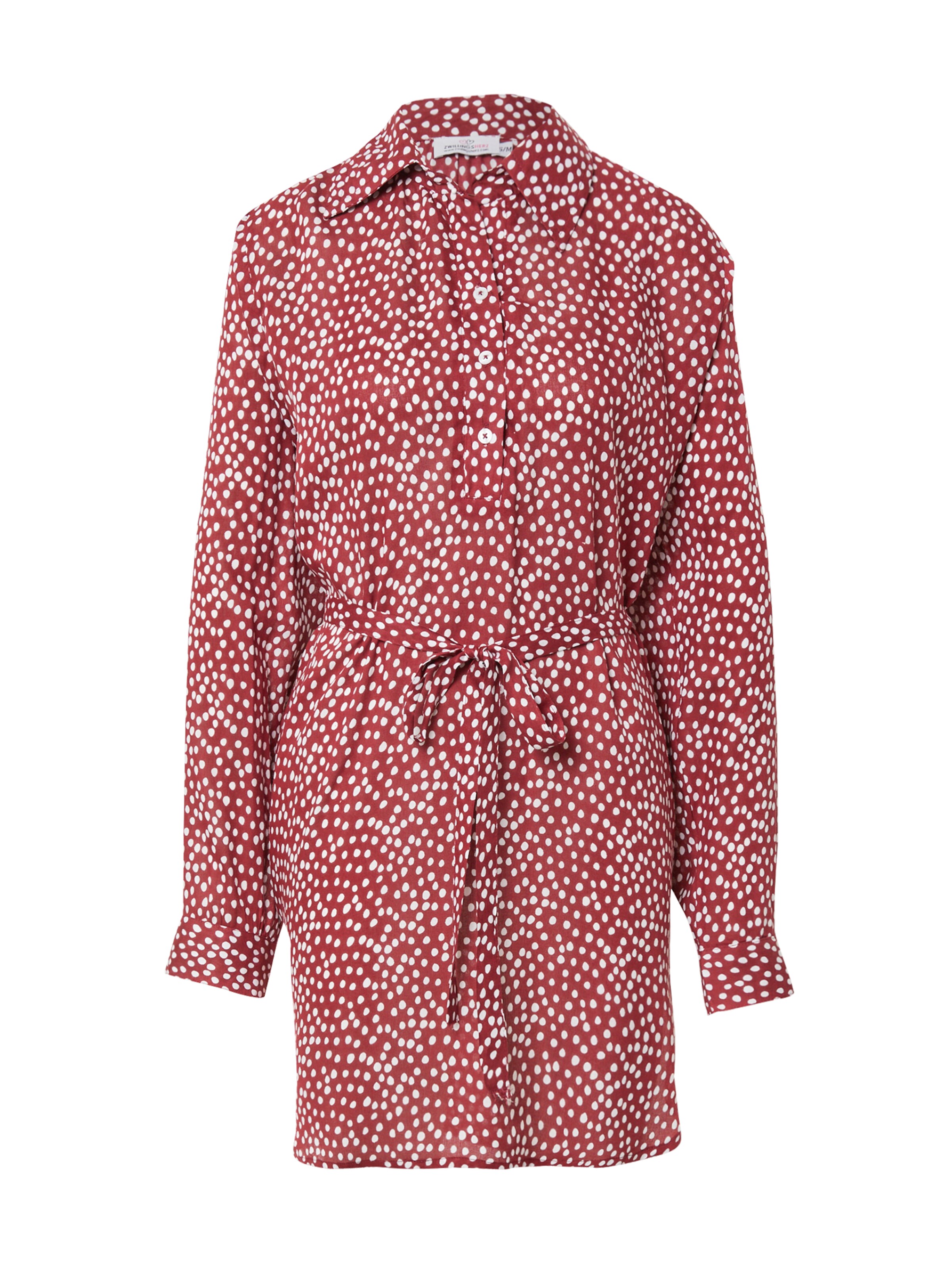 Abito camicia 'Emma' di Zwillingsherz in rosso: frontale