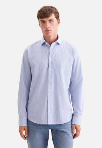 SEIDENSTICKER Regular Fit Hemd in Blau: Vorderseite