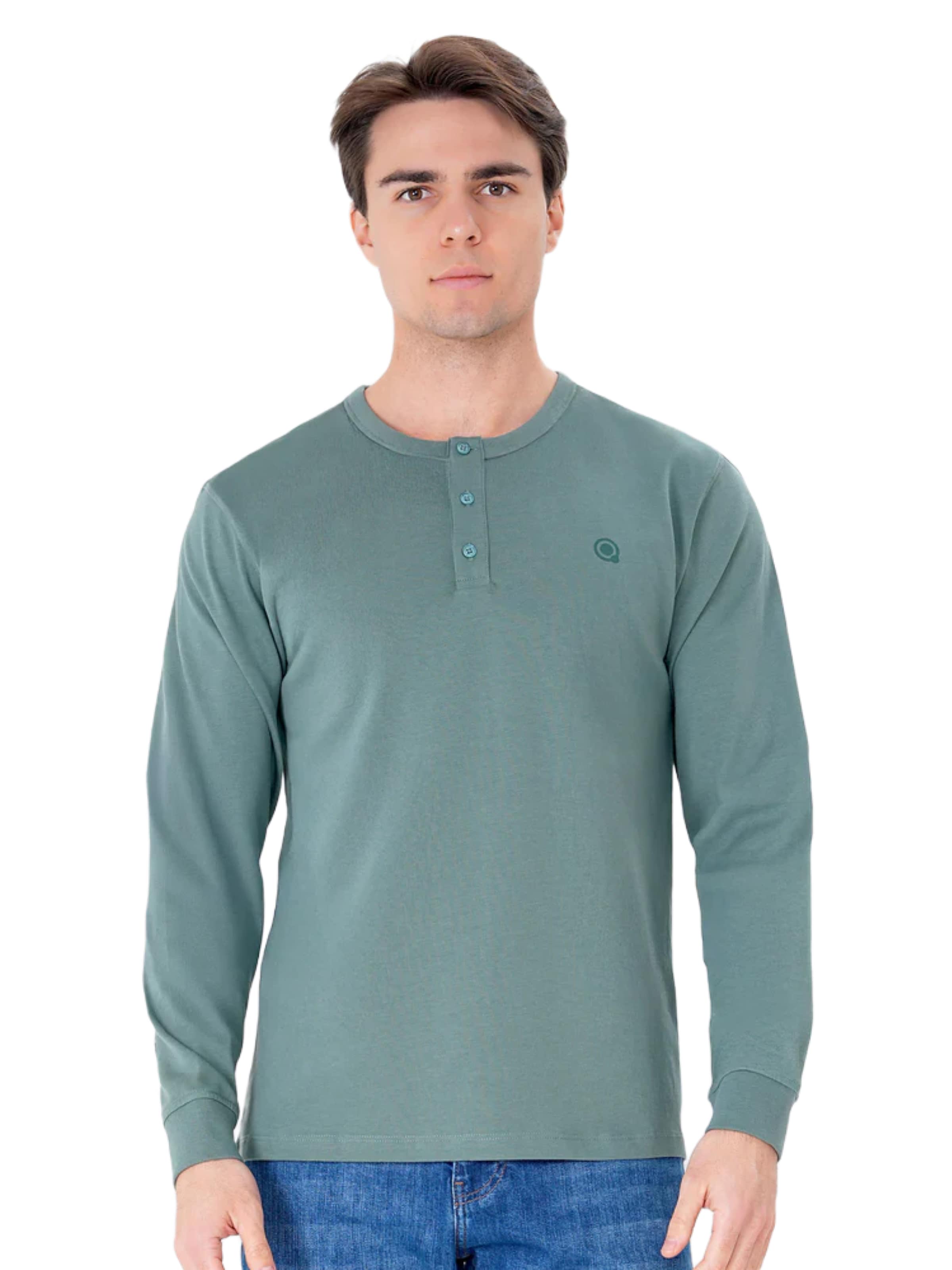 UNIQVIBE Shirt in Green: front