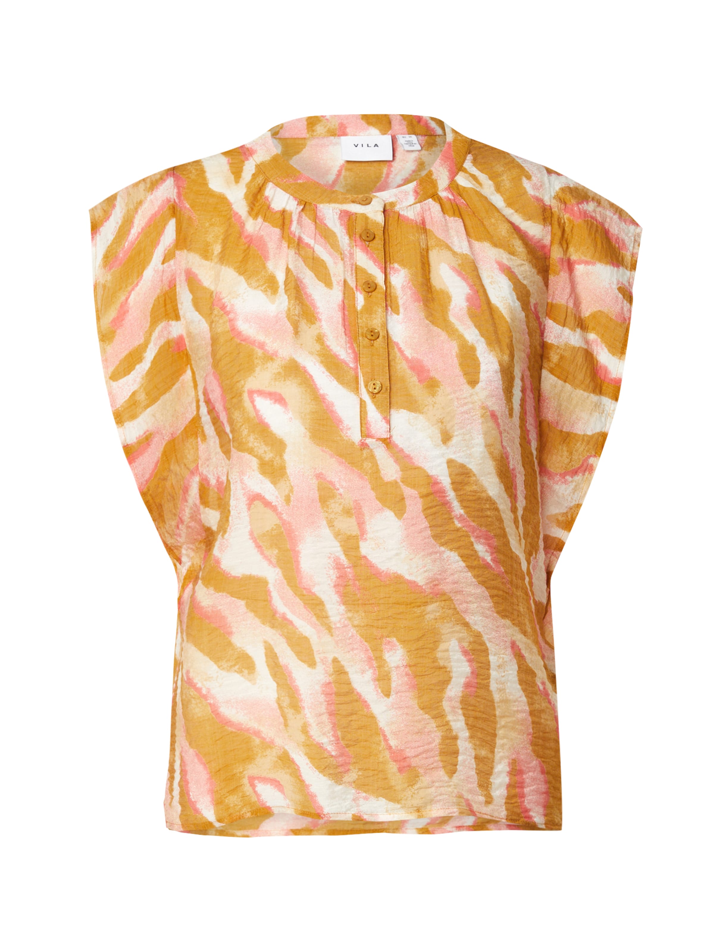 VILA Blouse 'VILYRIA SOA' in Brown: front