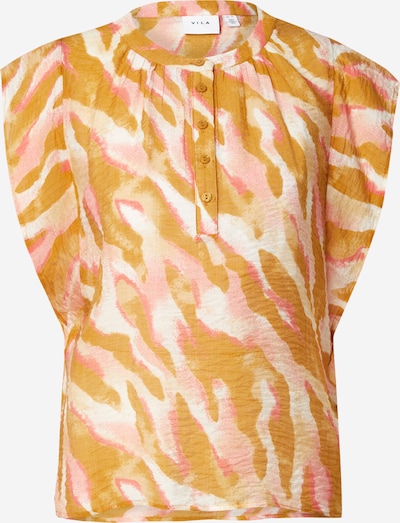VILA Blūze 'VILYRIA SOA', krāsa - sēpija / vecrozā / gandrīz balts, Preces skats