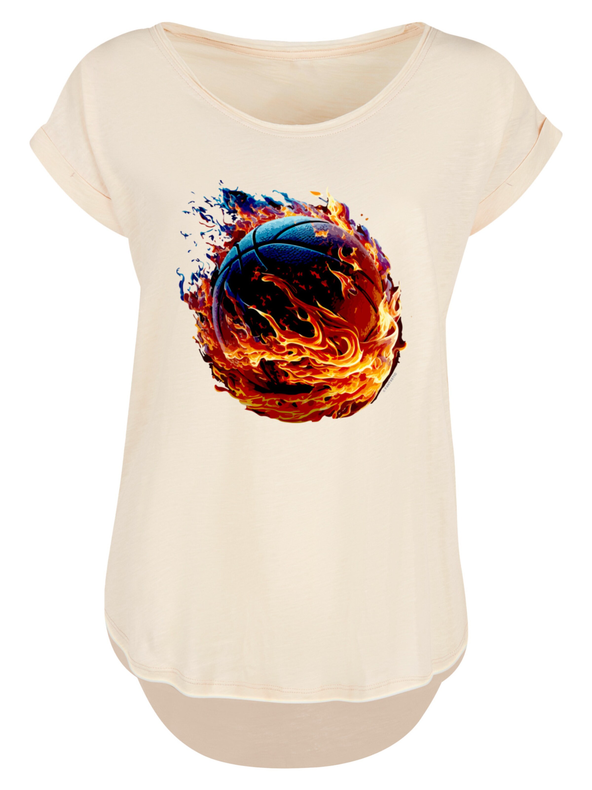 T-shirt F4NT4STIC en beige : devant